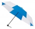 LGF-210 - deštník skládací manuální větruodolný - sv. modrá, bílá